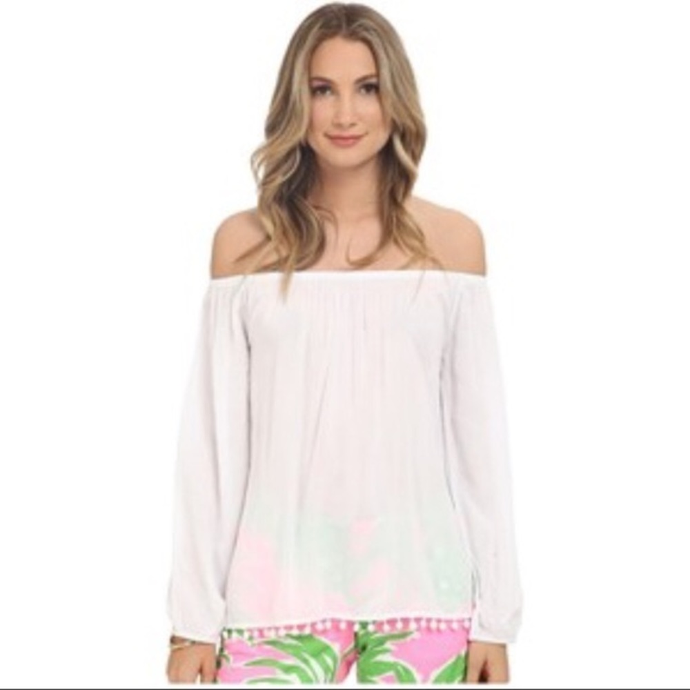 Lilly Pulitzer Enna Top in Resort White